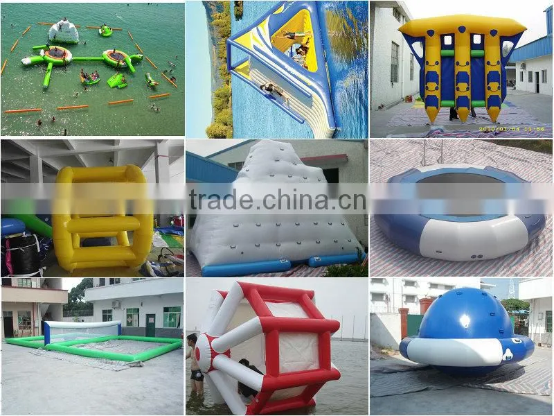 outdoor aquatic inflatable sea trampoline for adults