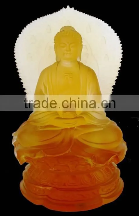 Factory Wholesale Crystal/ Western Transparent Jade Buddha Statue
