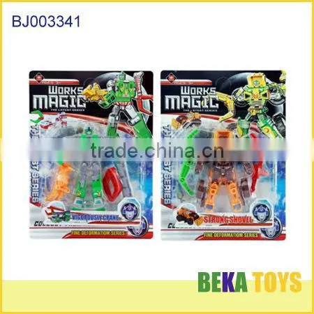 Toys factory diy intelligent toy plastic deformation warrior