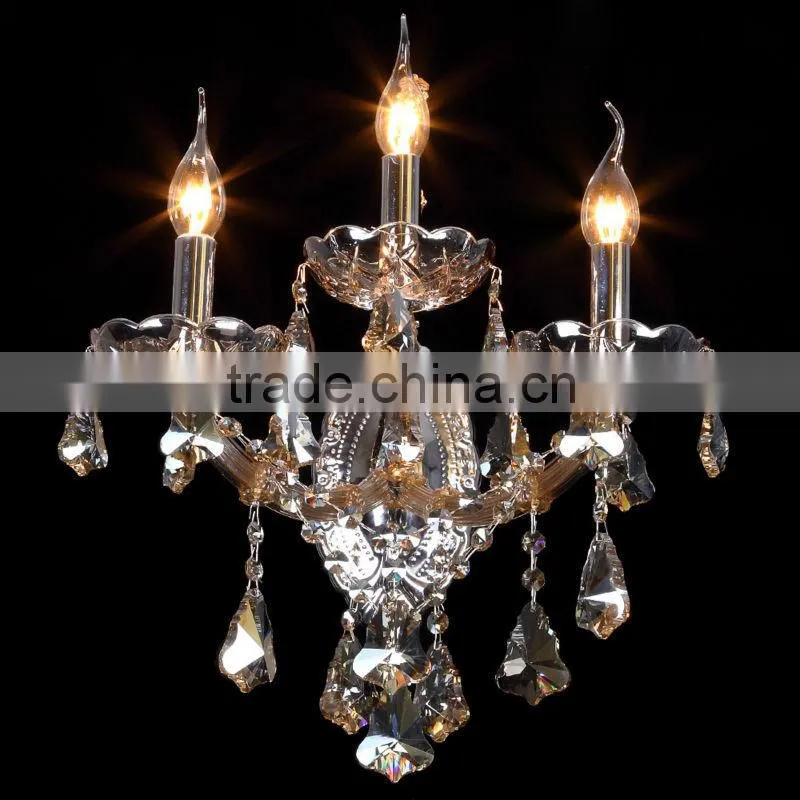 crystal candles wall sconces for bedroom