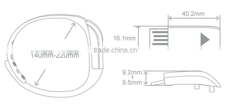 KYTO factory outlet health fitness bluetooth 4 activity tracker smart bracelet