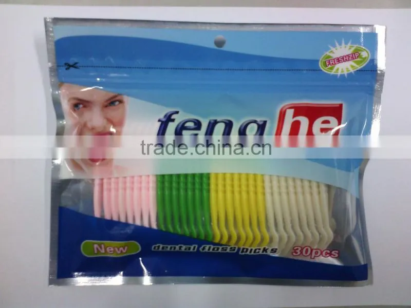 patented Y-shape dental floss pick with ABS handle factory