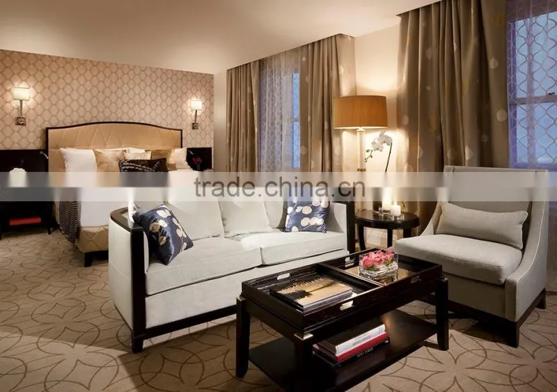 King size hotel bedroom set, solid wood king size bedroom set HDBR1127