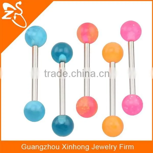316l stainless steel banana tongue piercing tongue body jewelry