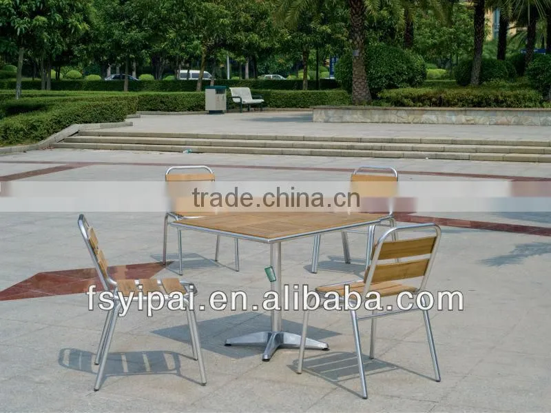 outdoor furniture aluminum wooden bar chair (YC055)