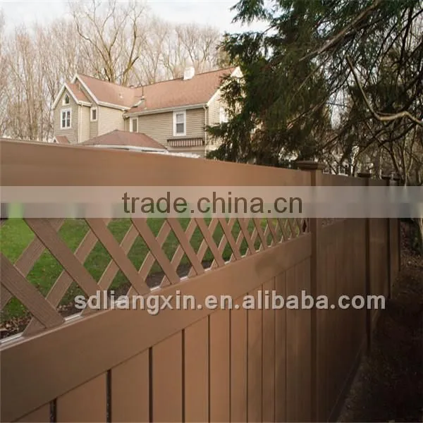 new design dark brown vinyl fence