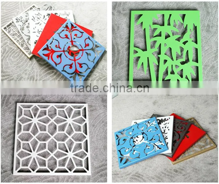 Not easy to tarnish 1800*5000mm carved panel wood used for internal and external wall of building