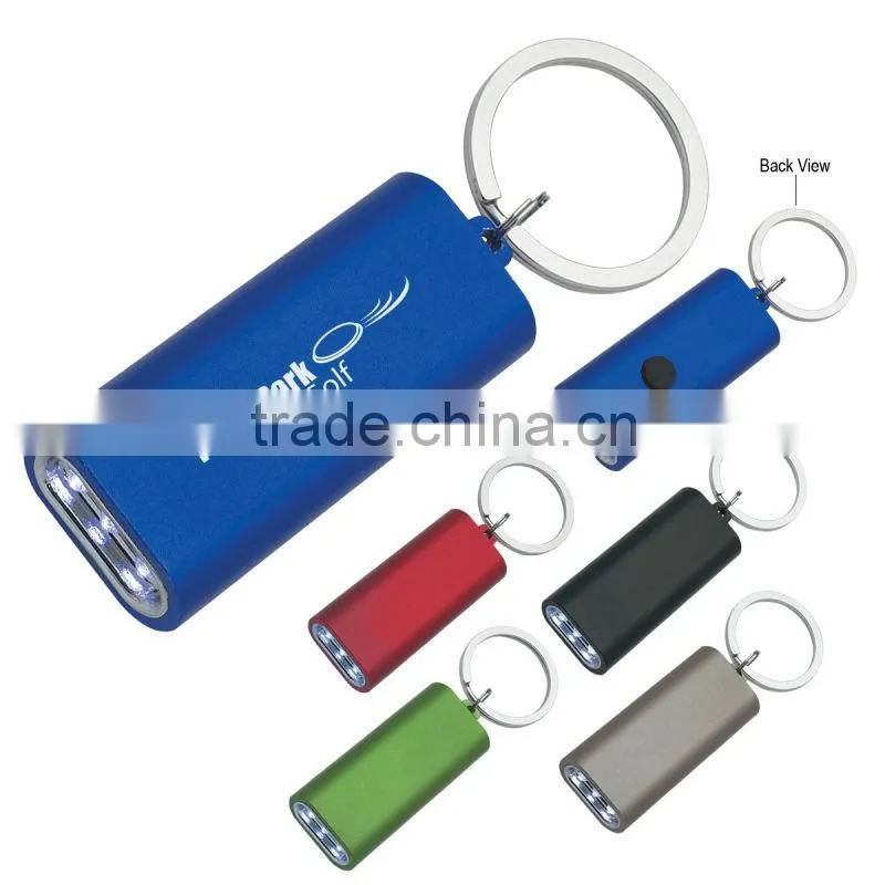 Rectangular Aluminum LED Light With Key Ring