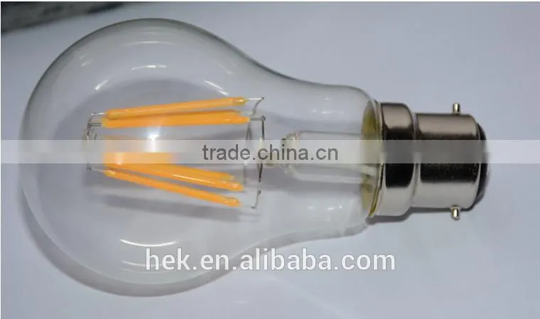 UK standard 220-240V 8W 840lm B22 led edison bulb