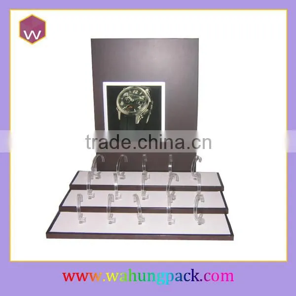 Fancy Red Wrist Watch Display Showcase /Watch Bracelet Display Stand Custom Design
