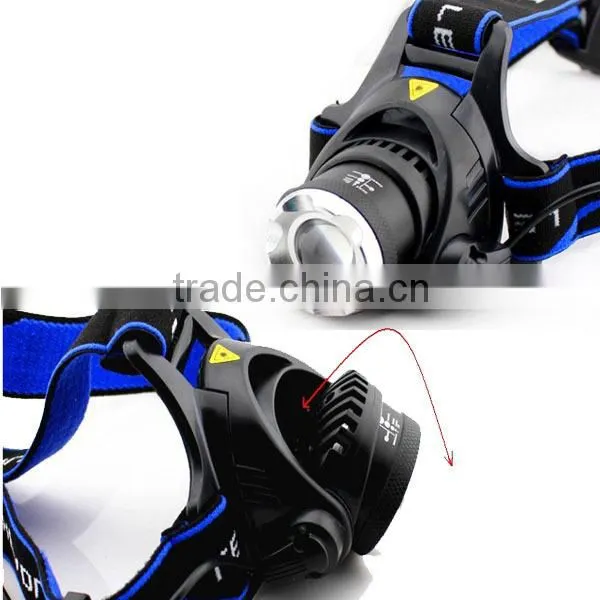 High Power adjustable zoom headlight 400LM rechargeable zoom led head lamp