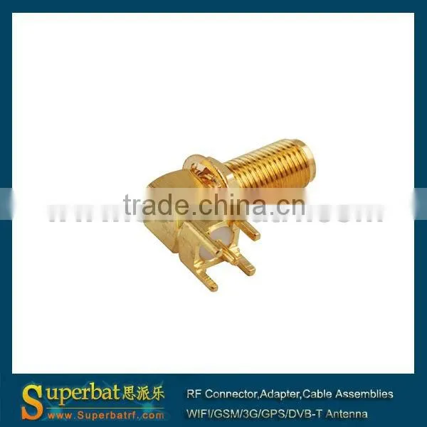 SMA thru hole Jack right angle PCB Mount long version