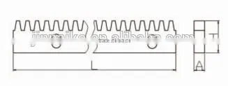 steel rack for automtic gate motor