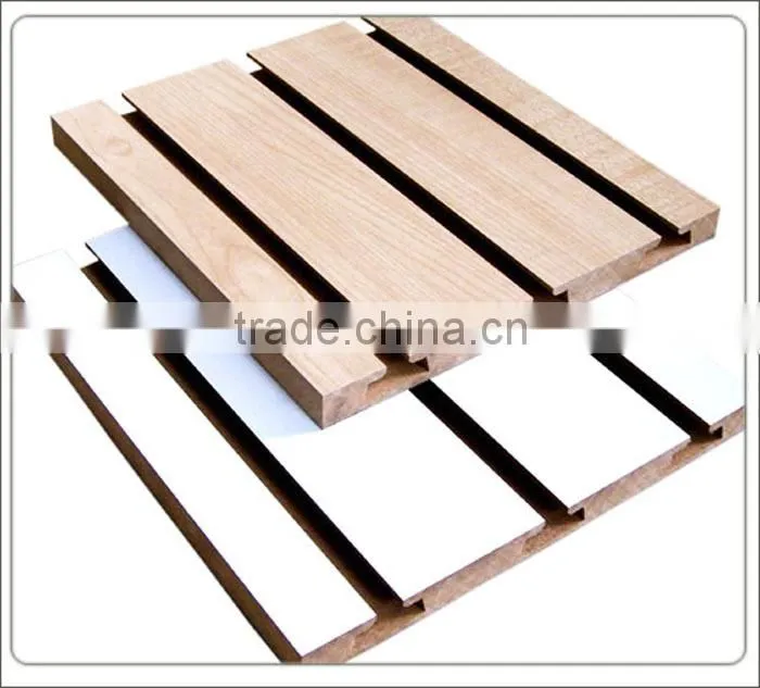 18mm aluminum slatwall mdf board