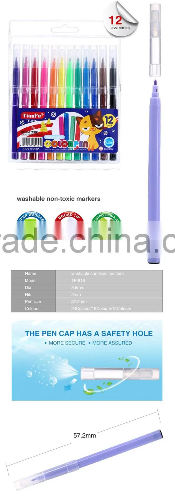 Factory outlets magic washable art multi-color water color pen