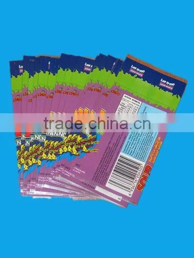 color printed plastic label for bottles