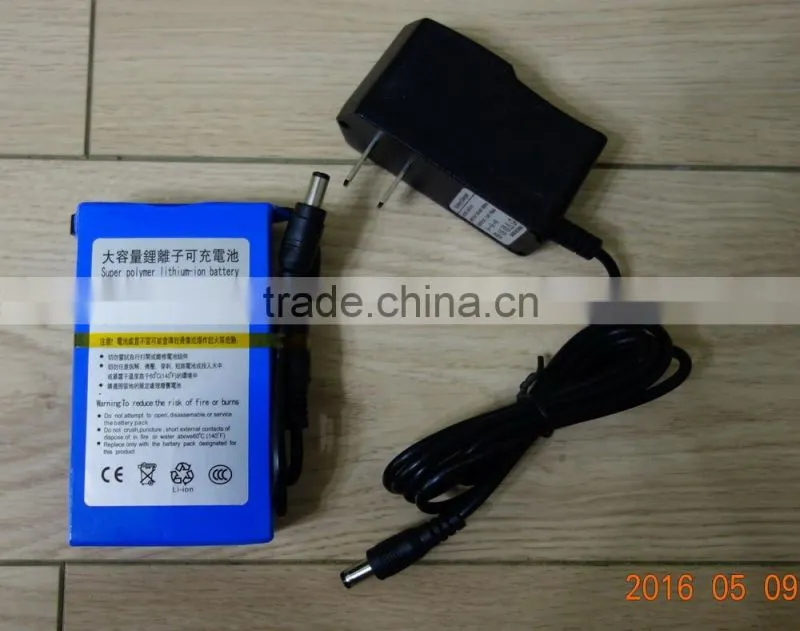 Super Polymer Rechargeable 12V 9800mAh li-ion Battery