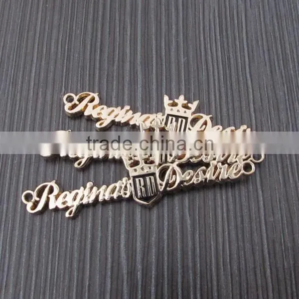 Designed Golden Crown Fashion Metal Plate