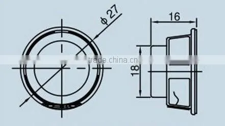 FBS27 High Quality 2w 4ohm metal round speakers used for tablet (FBELE)