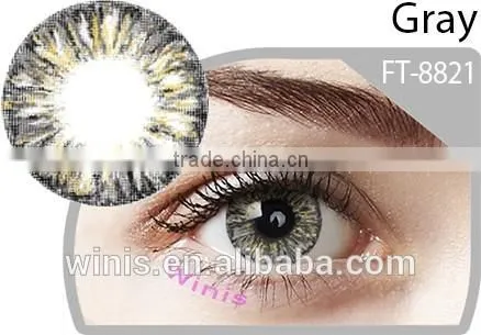17mm Angel contact lens wholesale 3 tone SFDA korean big eye color contact lenses