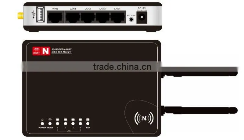 802.11n 300Mbps OpenWRT Router / Ralink RT3052 Chipset OpenWRT WiFi Router