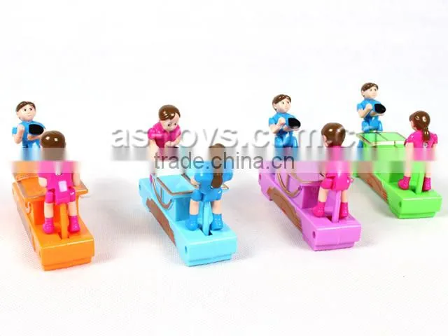 Novelty plastic wind up table tennis game toy for baby