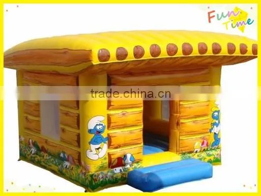 Different kinds of cartoon model inflatable bouncers, samll garden bouncer house for sale