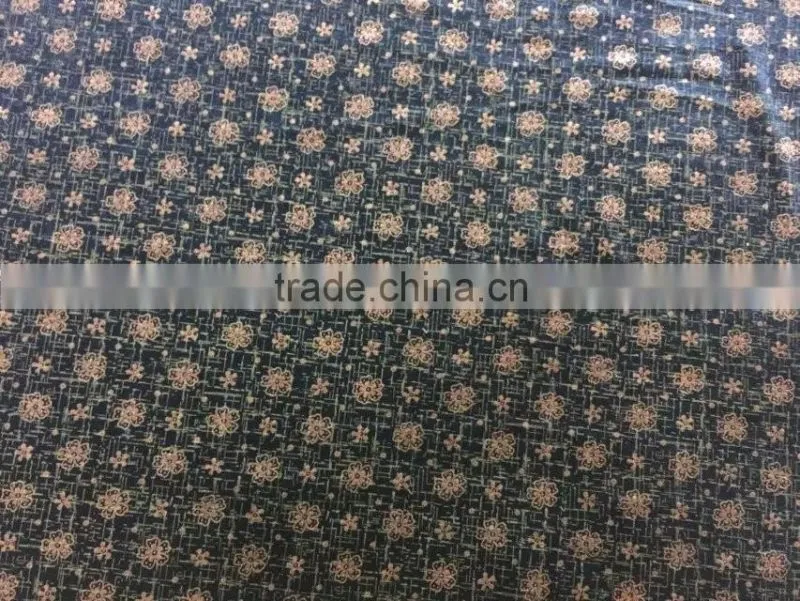 Hot Selling KS Velvet Flower Lacquer Print Velvet for Dress to Middle East