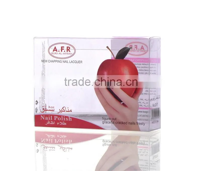 Nail art printed small clear plastic packaging boxes