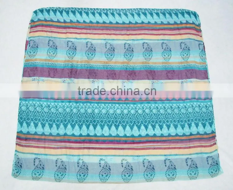 Multicolored stripes scarf,Polyester scarf 2013,Ladies scarf
