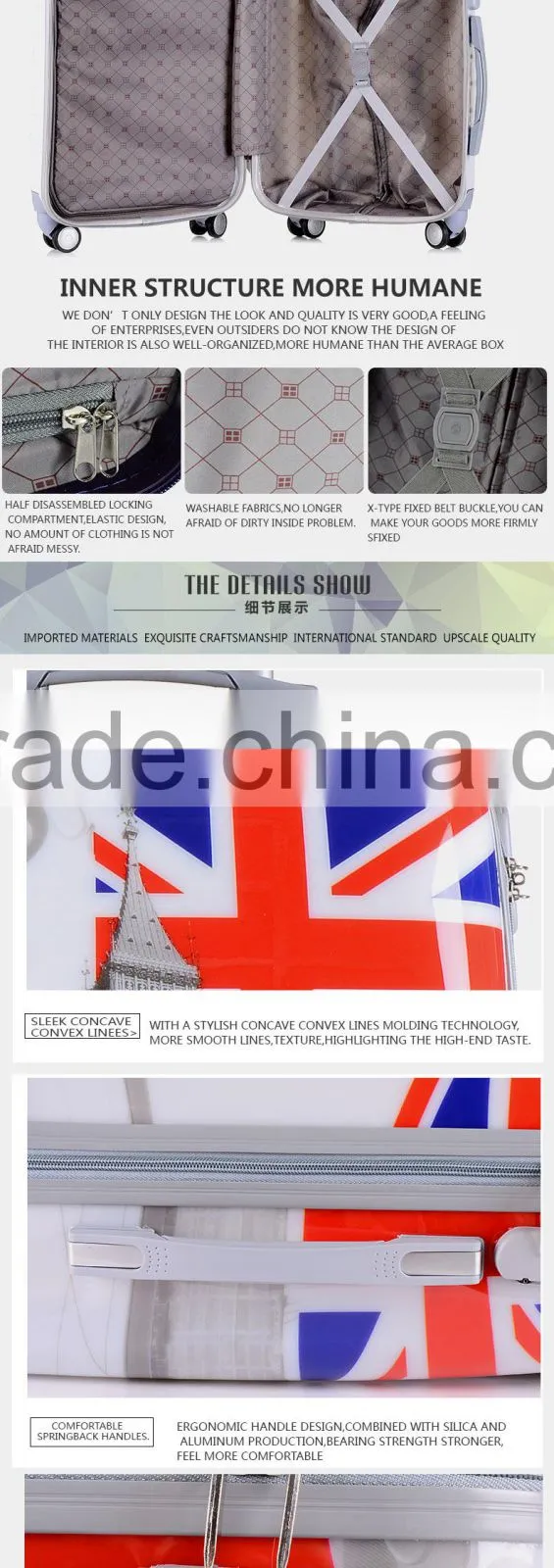 abs/pc luggage sets