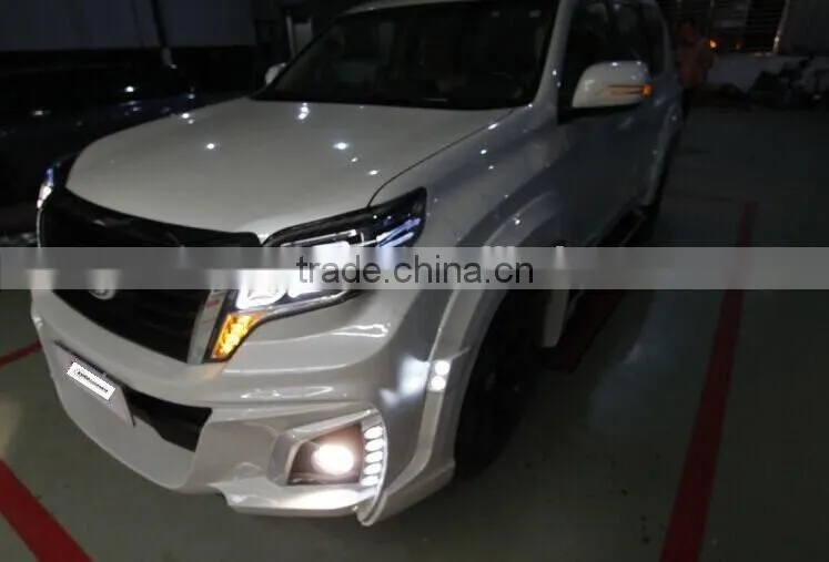 High quality PP 2015 Land cruiser FJ150 Prado Black Bison Wd design front bumper body kit for 2015 Land Cruiser FJ150