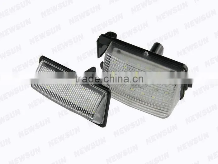 2pcs/Lot Top Quality LED Number License Plate Lamp for N issan Livina Bra Make/C-Gear/Grand Livina PH