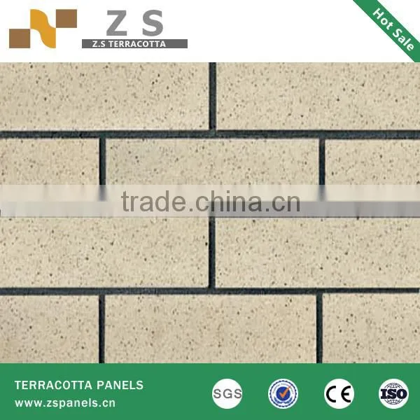 Terracotta tile panel clay brick Curtain Wall Bricks brick Heat Resistant Public Place Wall Tiles Brick