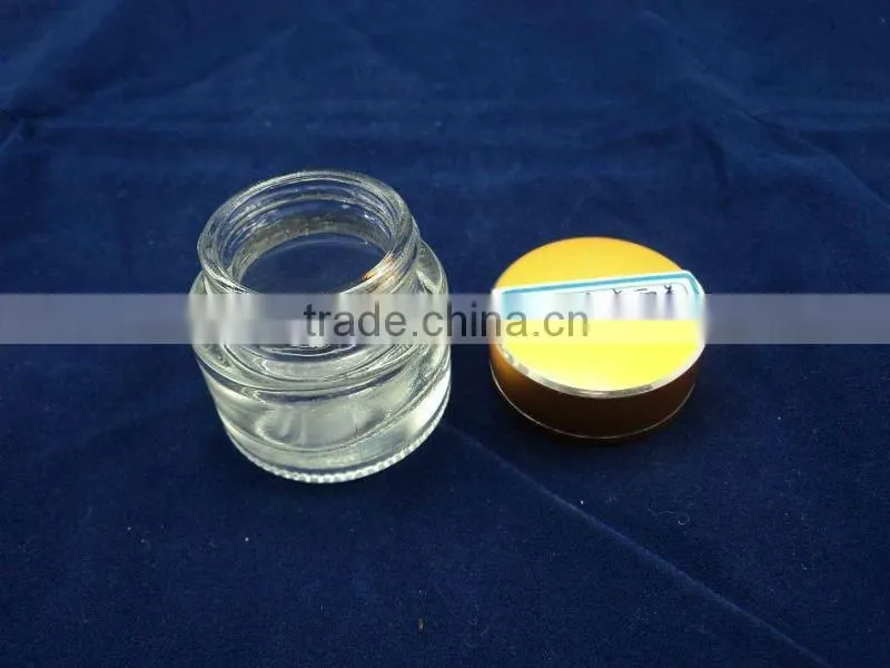 clear glass cosmetic jars and packaging