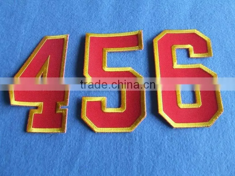 digitized custom logo full embroidered badges