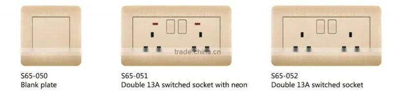 Residential / General-Purpose Application and Standard Grounding Grounding switched power socket