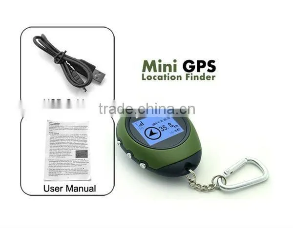Personal Mini GPS Tracker Location Finder with Display Screen and Keychain