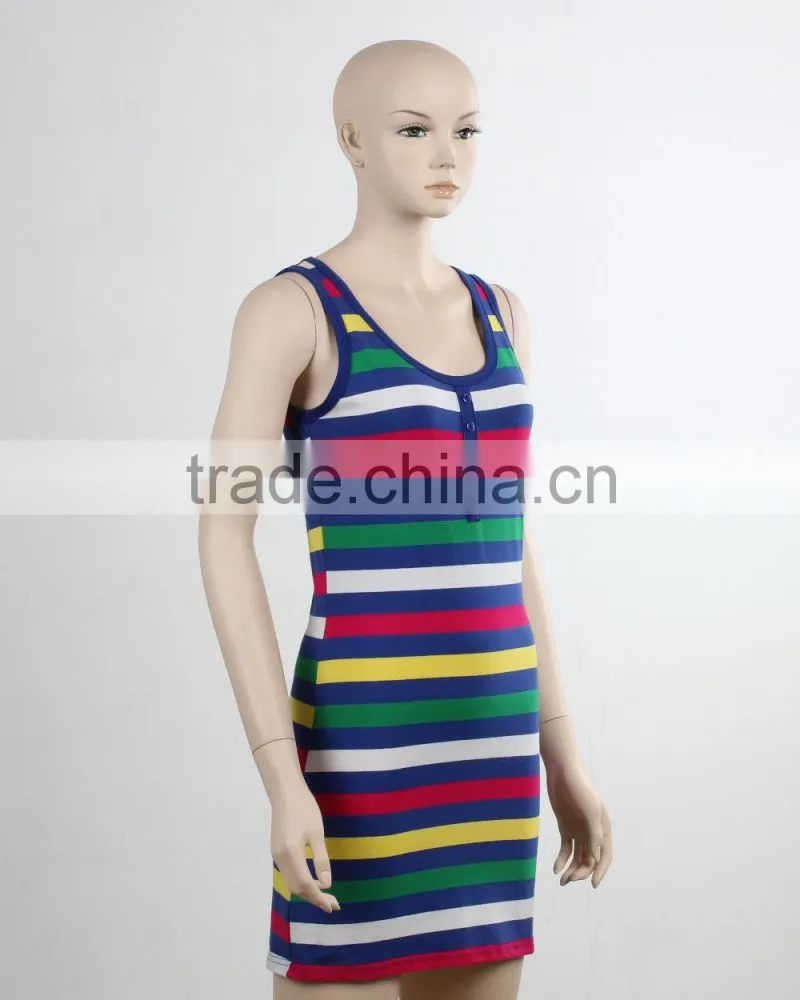 F5S15103 Women Fashion Design Fitness Dress Tank Top