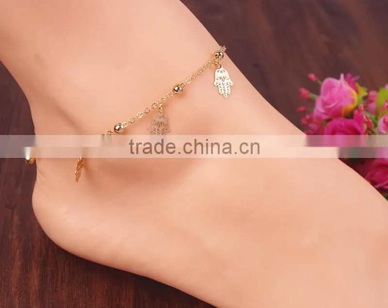 antique design A50019 silver baby anklets