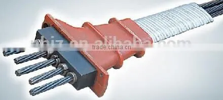 15.24mm pc strand post tension slab steel anchor