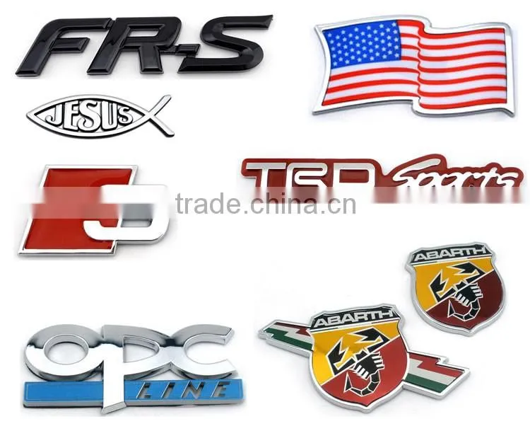 Factory direct sale chrome plastic car emblem for honda badge
