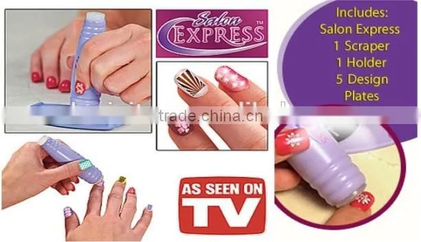 professional nail art stencil stamping kit