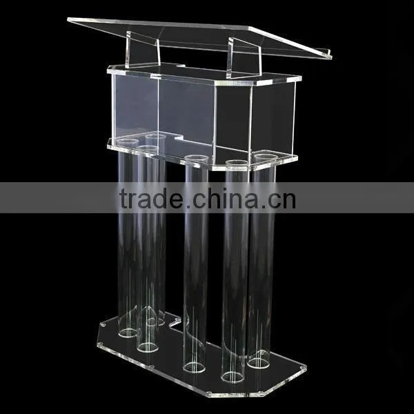Acrylic glass pulpit podiums,plexiglass pulpit podium