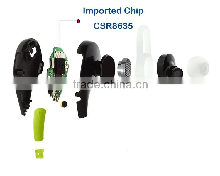 Factory Supply PC Bluetooth Earphone Wireless In-Ear Earphone
