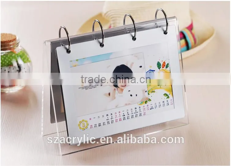 Acrylic triangle desk calendar hot sale