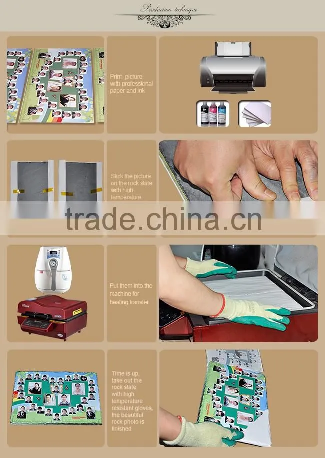 Sunmeta hot sale blank sublimation rock photo slate