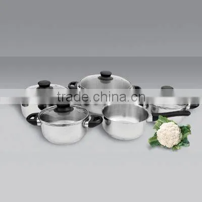 9 pcs stainless steel cookware set