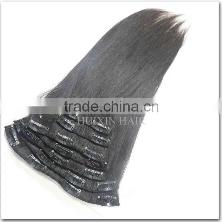 2016 New Products Own Brand HUIXIN Direct Factory Best Price Clip In Eurasian Hair Extensions