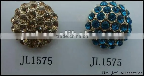 shinning heart shape crystal decorative button/button rhinestone